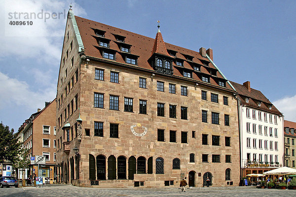 Schürstabhaus  mittelalterlicher Geschlechtersitz  Patrizierfamilie  Nürnberg  Mittelfranken  Bayern  Deutschland  Europa