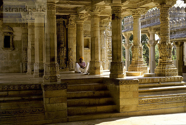 In einem Tempel im Fort von Chittorgarh  Rajasthan  Indien