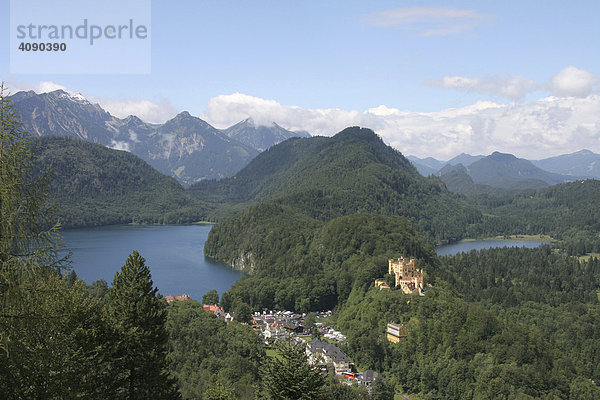 03.09.2005  Hohenschwangau  DEU  Alpee mit Schloss Hohenschwangau