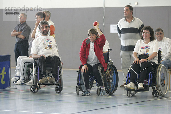 Boccia Turnier von Rollstuhlfahrern