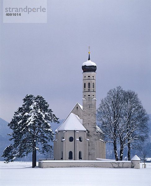 Wallfahrtskirche St. Coloman bei Füssen  Allgäu  Bayern  Deutschland
