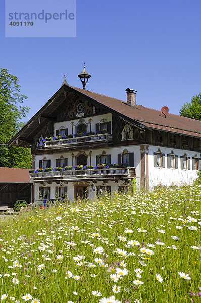 Bauernhaus  Mühle  Chiemgau  Oberbayern  Bayern  Deutschland