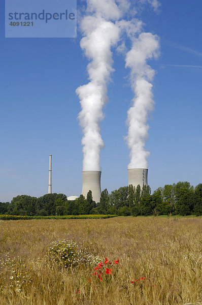 Kernkraftwerk Grafenrheinfeld  Unterfranken  Bayern  Deutschland