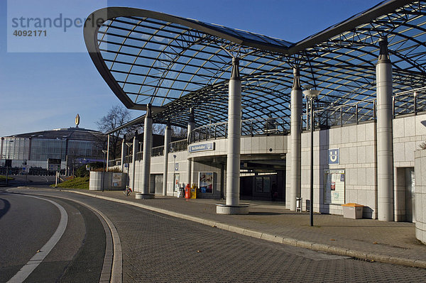 U-Bahnstation an den Westfalenhallen  Dortmund  NRW  Nordrhein Westfalen  Deutschland
