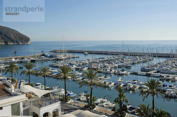 Hafen  Moraira  Costa Blanca  Spanien