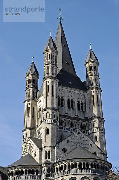 Groß St. Martin  romanische Kirche  Köln  NRW  Deutschland