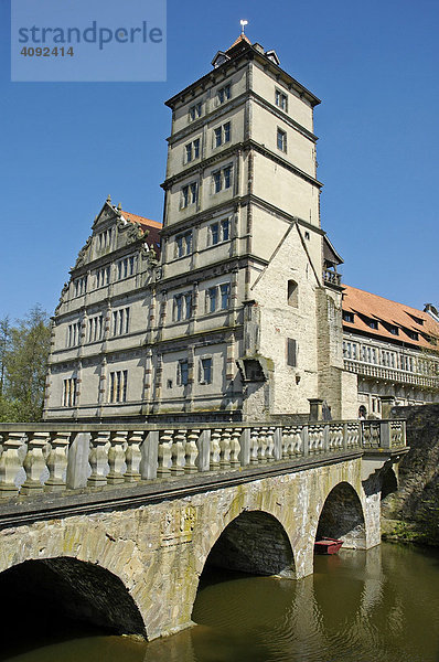 Schloss Brake  Weserrenaissance Museum  Lemgo  NRW  Nordrhein Westfalen  Deutschland
