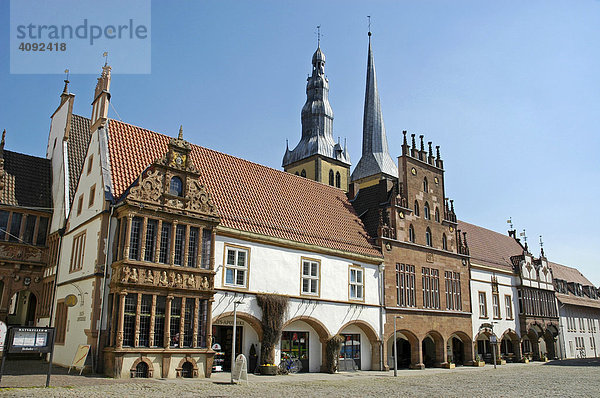 Marktplatz  Rathaus  Lemgo  NRW  Nordrhein Westfalen  Deutschland