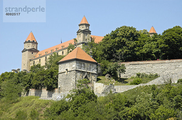 Burg  Bratislava  Pressburg  Slowakei  Slowakische Republik  Osteuropa