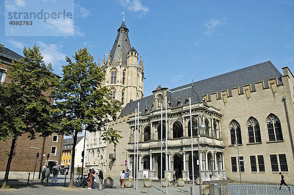 Historisches Rathaus  Köln  NRW  Nordrhein Westfalen  Deutschland
