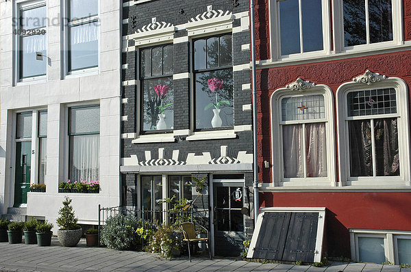 Hausfassade  Vlissingen  Zeeland  Holland  Niederlande