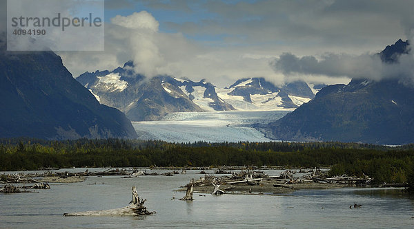 Sheridan Glacier  Copper River Delta  Alaska  USA  Nordamerika