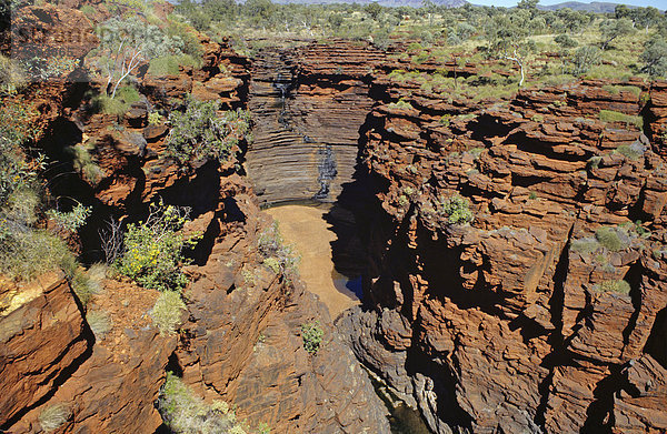 Knox Schlucht im Karijini Nationalpark bei Wittenoon Westaustralien