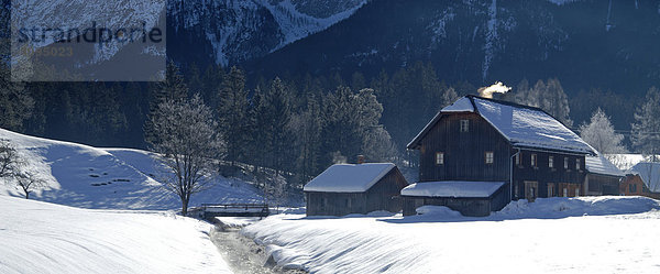 Bauernhof im Ort Krungl in der Nähe des Langlaufzentrums Bad Miiterndorf Steiermark Österreich