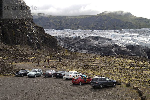 Gletscherzunge des Svinafellsjökull Nähe Skaftafell Nationalpark Südküste Island