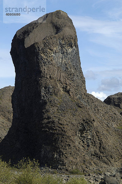 Basaltformationen Reste von Vulkanen HljÛ_aklettar Jökuls·rglj_fur Nationalpark Nordisland Island