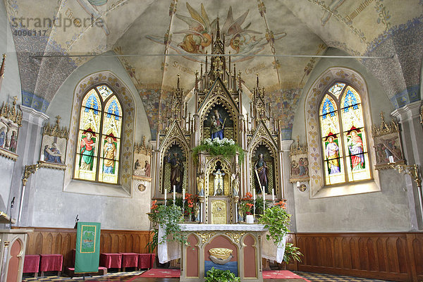 Kirche St.Peter in Ahrn  Ahrntal  Südtirol  Italien
