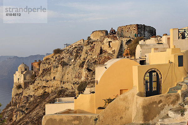 Lontza Kastell  Oia  Santorin  Griechenland