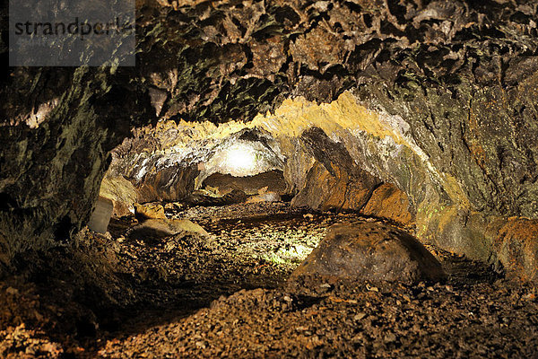 Lavahöhlen (Grutas de Sao Vicente)  Sao Vicente  Madeira  Portugal