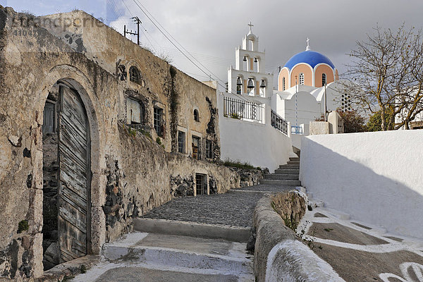 Hauptkirche Panagia  Vothonas  Santorin  Griechenland