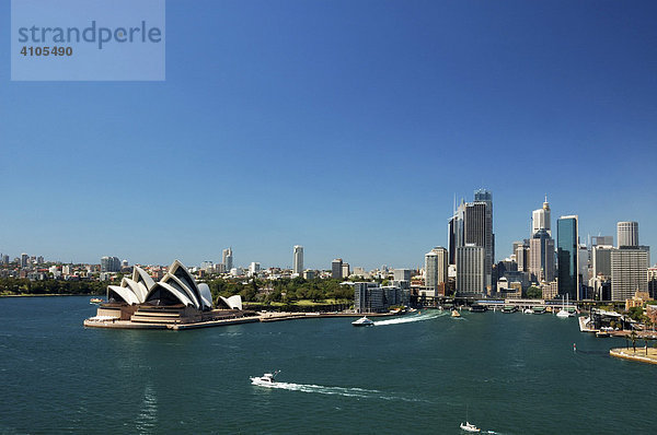 Sydney Harbour Bay und Opernhaus  Sydney  New South Wales  Australien