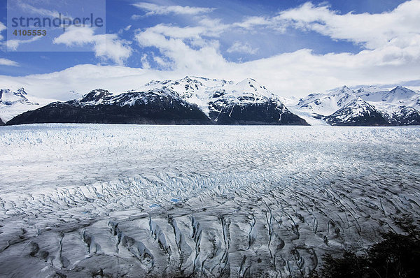 Gletscher  Eiskap  Torres del Paine Nationalpark  Patagonien  Chile