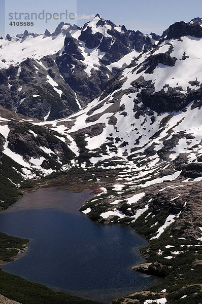 Laguna Jakob und Refugio Jakob (San Martín)  Patagonien  Argentinien