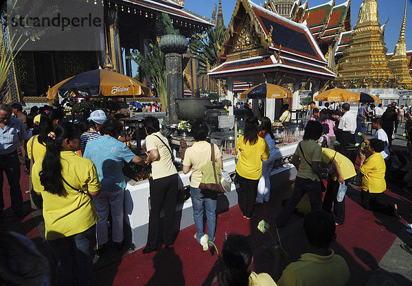 Wat Phra Kaeo Tempel  Bangkok  Thailand  Asien