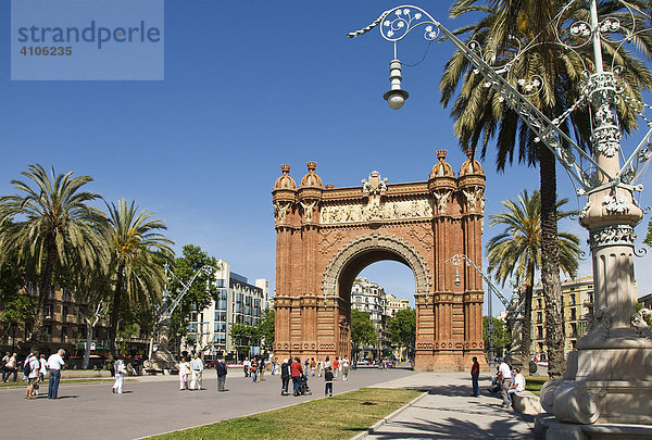 Arc de Triomf  Barcelona  Spanien  Europa