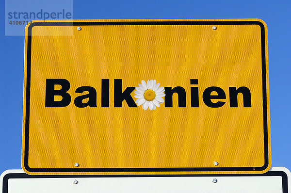Ortsschild Balkonien