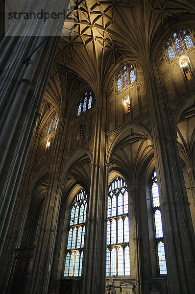 Das Innere der Kathedrale von Canterbury  Mutterkirche der Anglikanischen Kirche  Sitz des Erzbischofs von Canterbury  Canterbury  Kent  England  Vereinigtes Königsreich.
