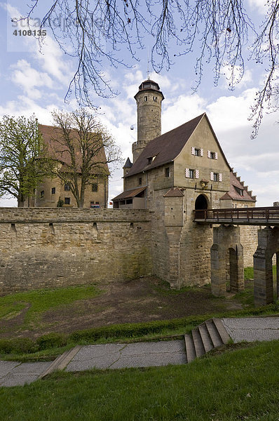 Die mittelalterliche Altenburg  Bamberg  Oberfranken  Franken  Bayern  Deutschland  Europa