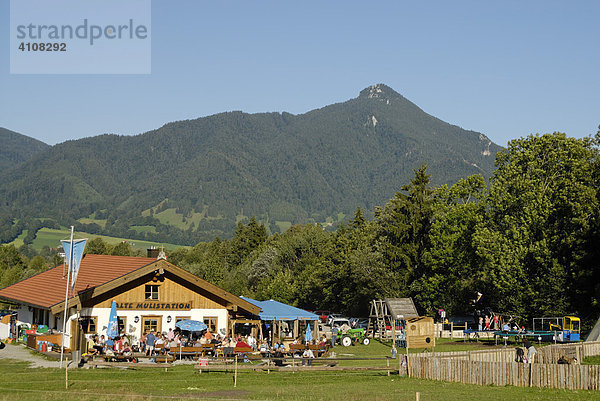 Alte Mulistation  Berggasthof am Freizeitpark  Lenggries  Brauneck  Oberbayern  Deutschland