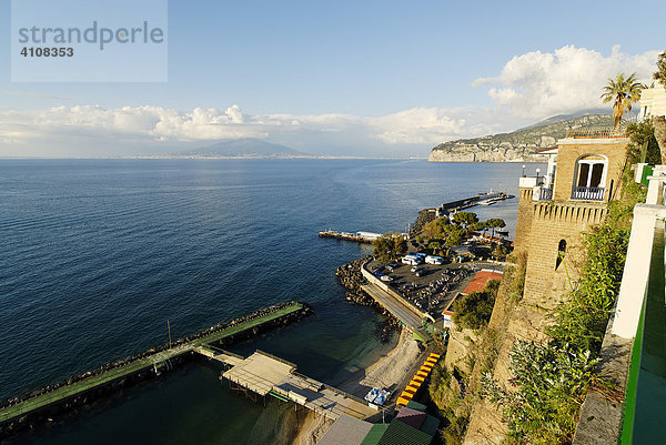 Bucht von Neapel  Sorrent  Kampanien  Italien