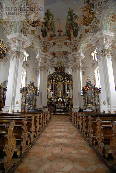Wallfahrtskirche  Steinhausen  Baden Württemberg  Deutschland  Europa