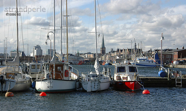 Hafen von Arhus  Arhus  Dänemark  Europa