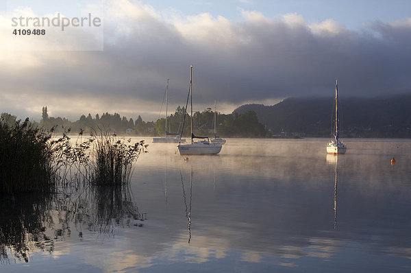 Boote am Wörthersee  Pörtschach  Kärnten  Österreich