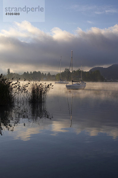 Boote am Wörthersee  Pörtschach  Kärnten  Österreich