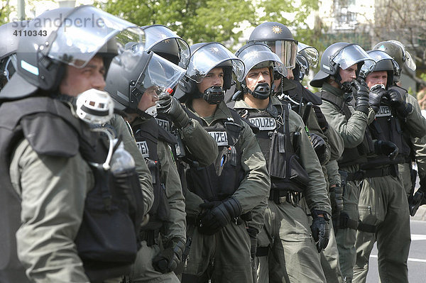 Polizeistaffel der Einsatzbereitschaft im Einsatz