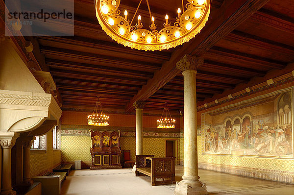 UNESCO-Welterbestätte Wartburg Deutschland  Thüringen Sängersaal
