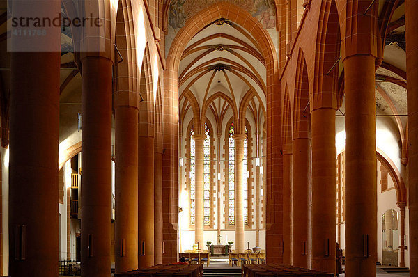 Heiliggeistkirche innen Heidelberg Baden-Württemberg Deutschland