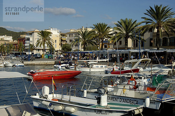 Boote im Hafen  Port d'Andratx  Mallorca  Spanien