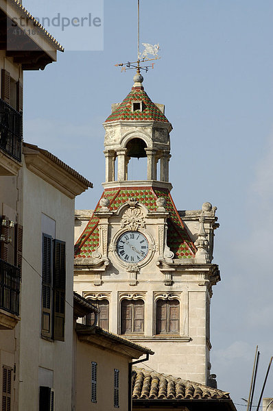 Rathausturm  Alcudia  Mallorca  Spanien