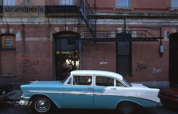 Fünfzigerjahre Auto  North End  Boston  Massachusetts  USA