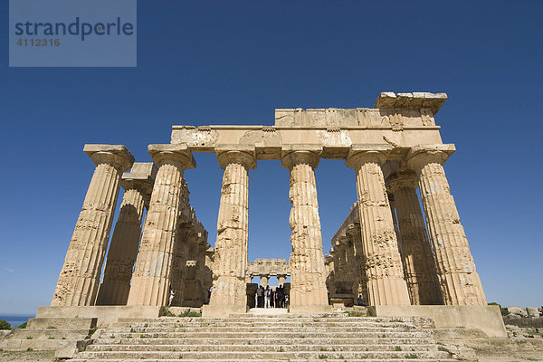 Säulen  Tempel E der Zeusgattin Hera (Juno)  Selinunt  Sizilien  Italien