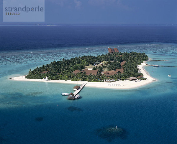 Laguna  Velassaru  Luftbild  Süd Male Atoll  Malediven