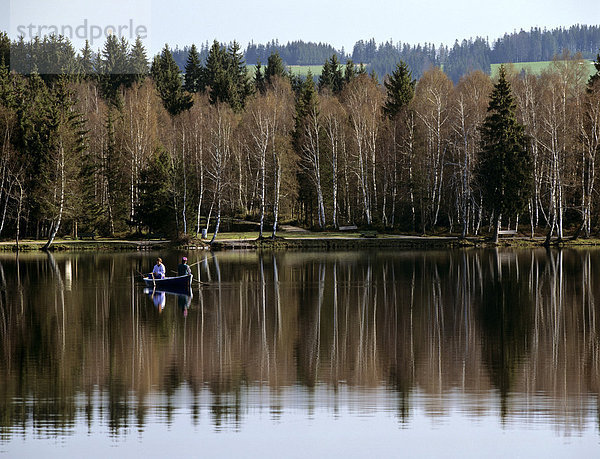 Bad Bayersoien  Soier See  Angler  Oberbayern  Deutschland