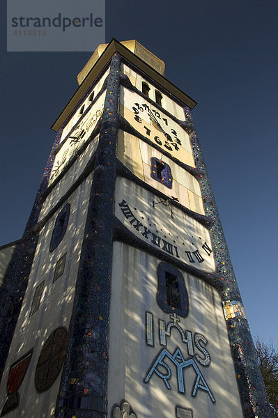 Kirche St. Barbara von Friedensreich Hundertwasser  Bärnbach  Steiermark  Österreich