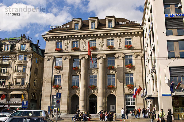 Schweizer Bankhaus  Credit Suisse  Luzern  Schweiz