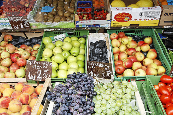 Diverse Obst- und Gemüsesorten